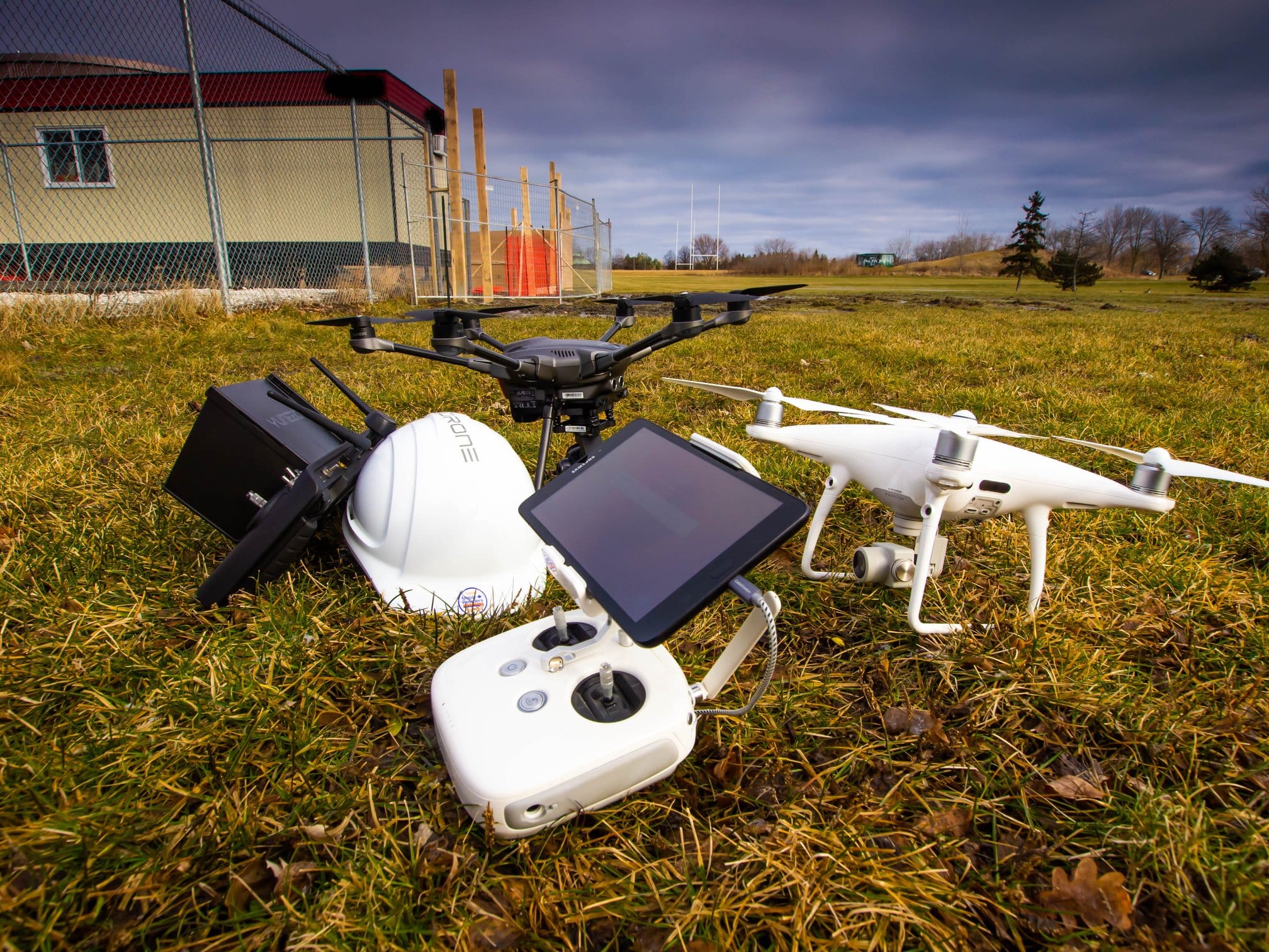 videodrone equipment on site